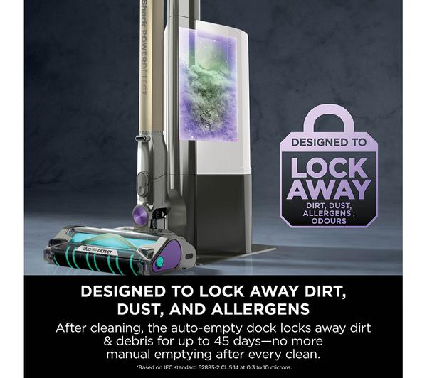 Shark PowerDetect Clean & Empty Cordless Pet Vacuum Cleaner Anti Hair Wrap | IP3251UKT