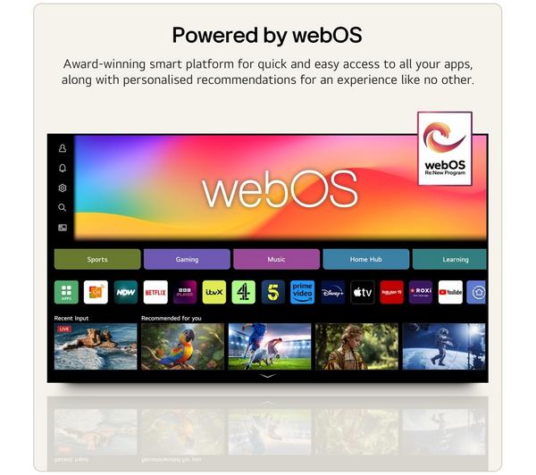 LG NANO NU85 50" 4K UHD AI Smart TV | 50NU850B6LA.AEI