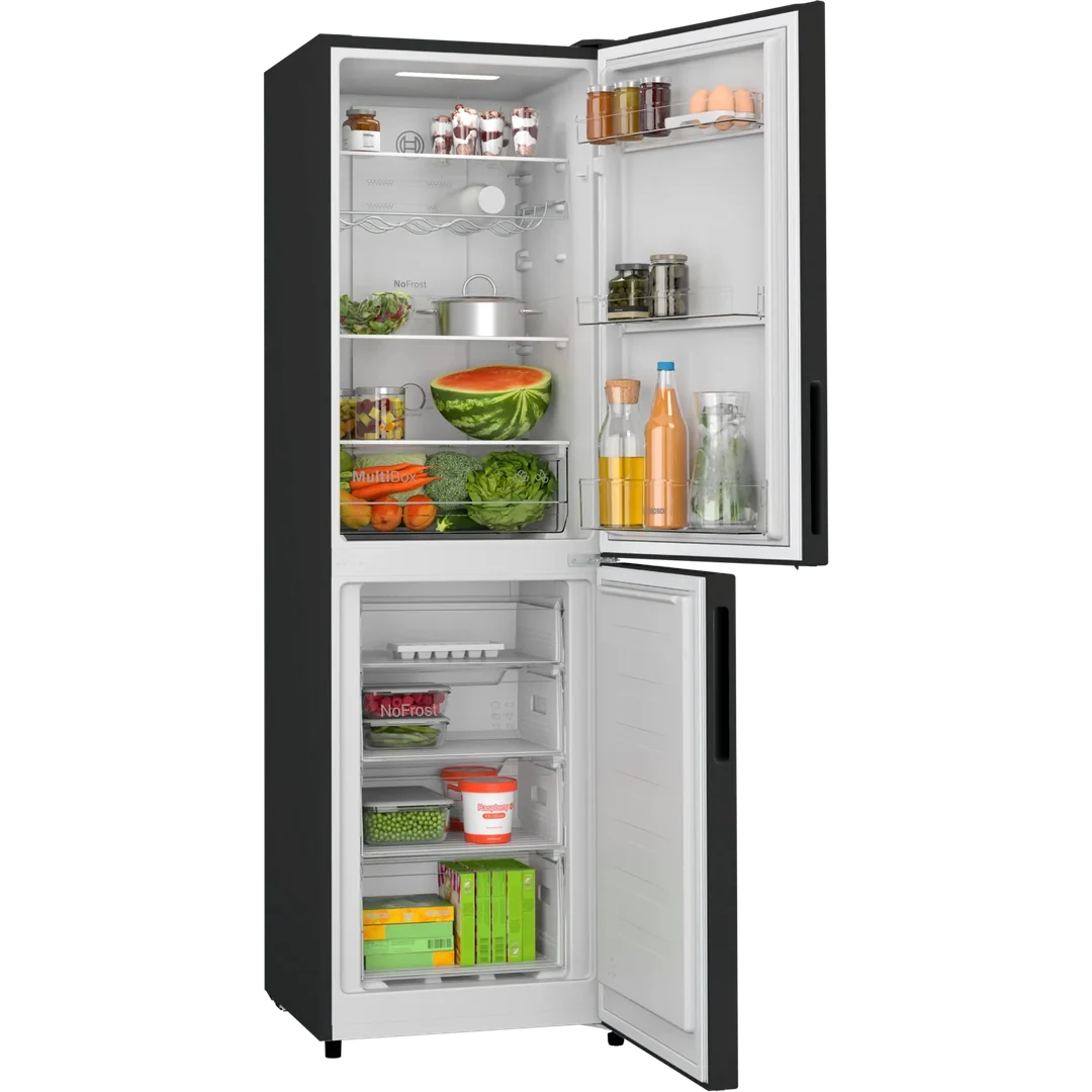 Bosch Series 2 free-standing fridge-freezer Total No Frost - Black | KGN27NBEAG Bosch Euronics.ie