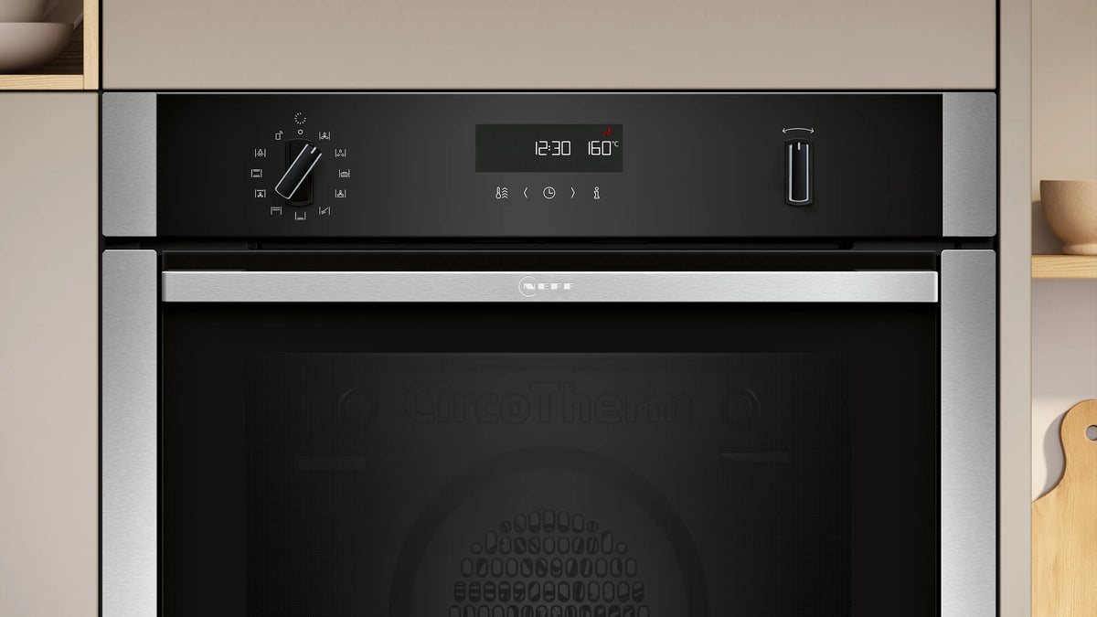 NEFF N50 B6ACH7AN7B Slide&Hide pyrolytic single oven in Stainless Steel