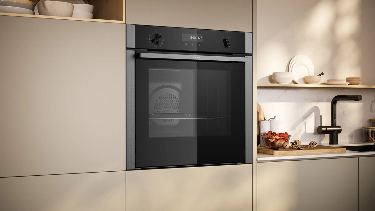 NEFF N50 B6ACH7AN7B Slide&Hide pyrolytic single oven in Stainless Steel