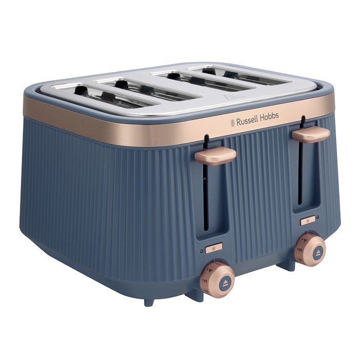 Russell Hobbs Bronte Soft Navy 4 Slice Toaster | 26772