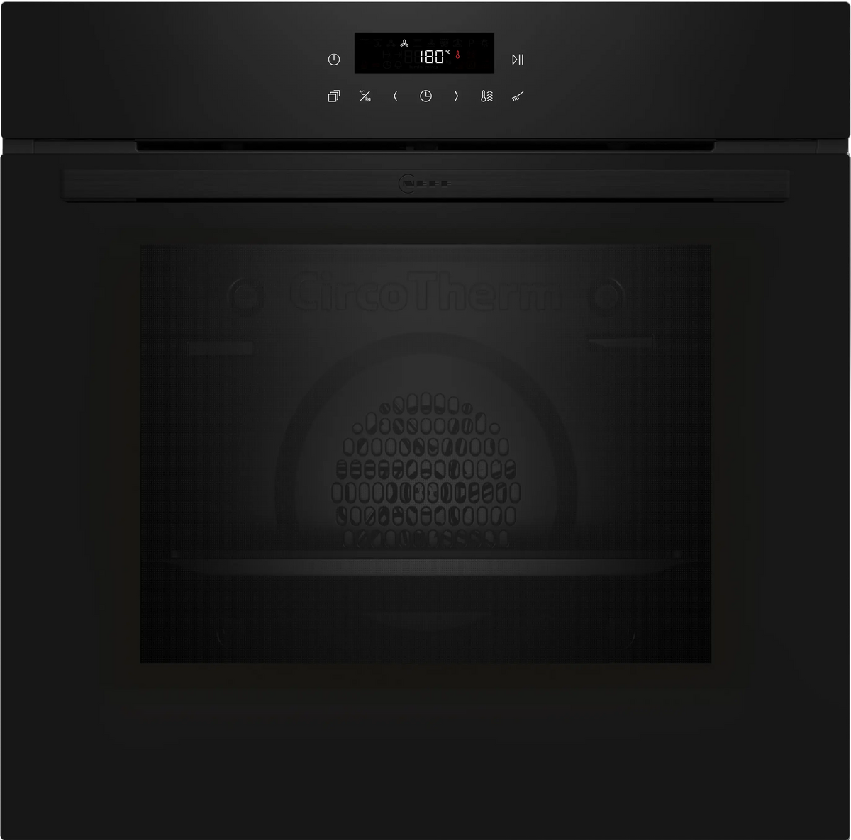 Neff N30 71L Pyrolytic Built-In Single Oven - Black | B2CCJ7AK0B — product image