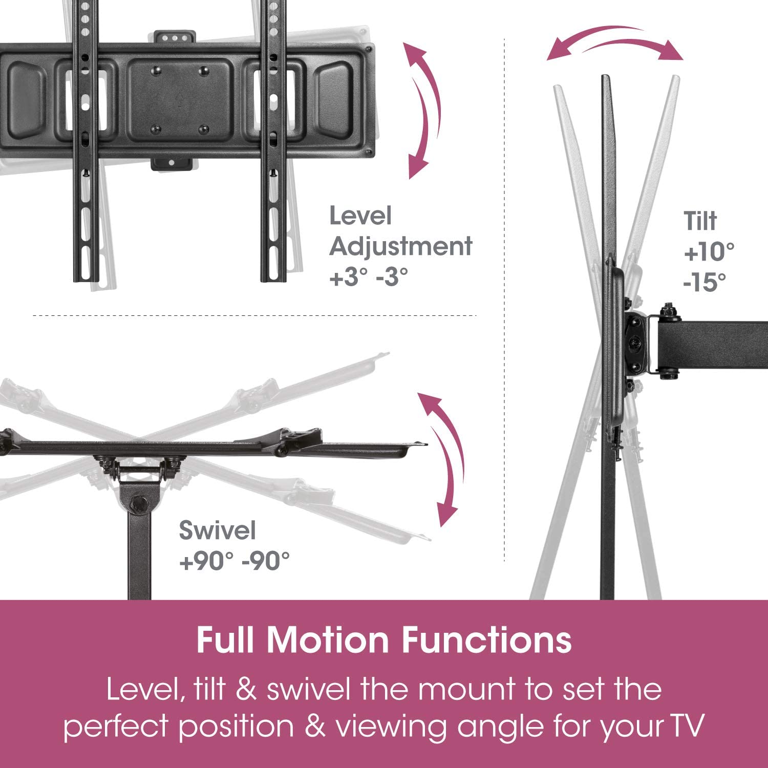 SLX Double Arm TV Wall Bracket | 28088R