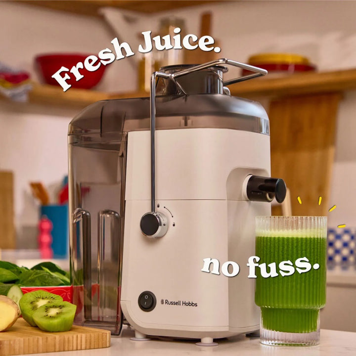 Russell Hobbs JuiceLuxe 400W Juicer - Stone | 28770 — product image 6
