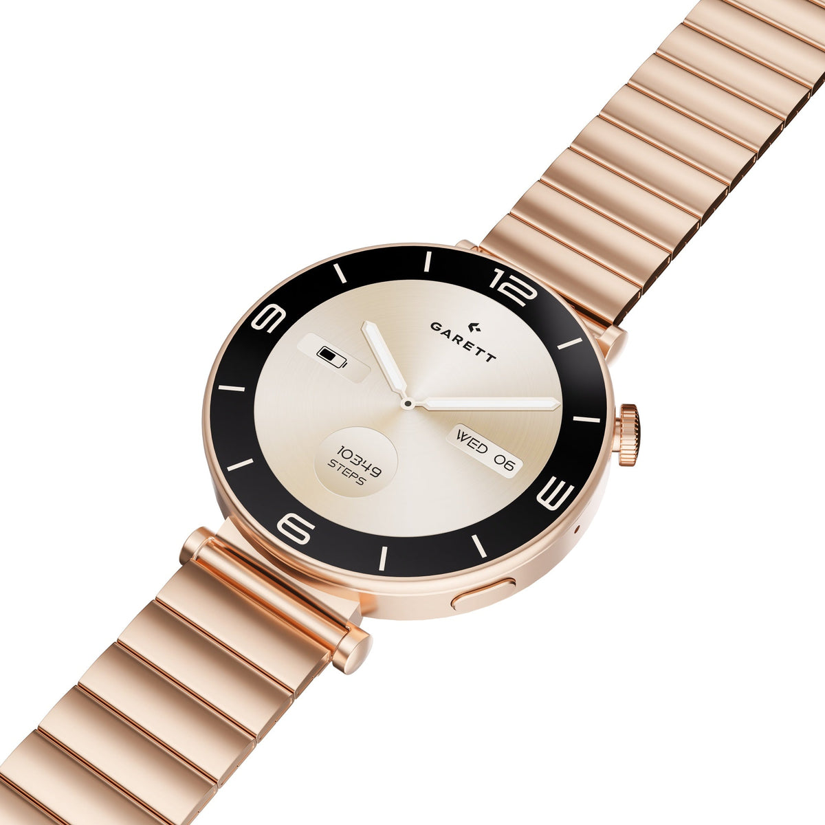 Garett Rose AMOLED Smartwatch - Rose Gold Steel | ROSE GOLD STEEL — product image 4