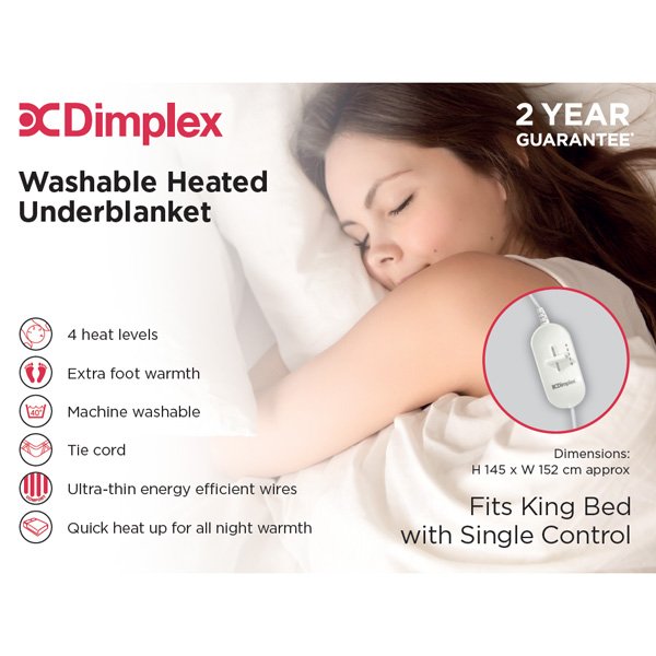 Dimplex King Electric Underblanket with Timer | DUB1013 — product image 4