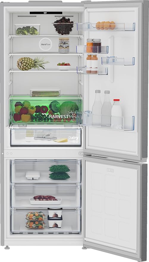 Beko 490L Total No Frost Fridge Freezer - Stainless Steel Effect | CNG4793VPS — product image 3