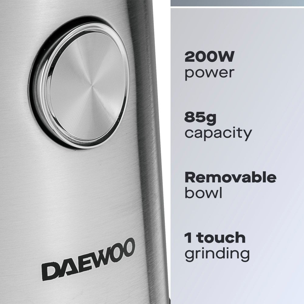 Daewoo Wet & Dry Coffee and Spice Grinder - Stainless Steel | 970128 — product image 2