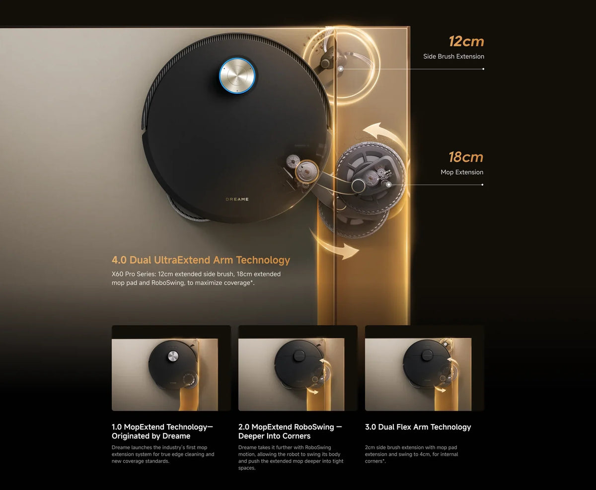 Dreame L60 Ultra Robot Vacuum and Mop - Black | RLL37CEO_BLK — product image 4
