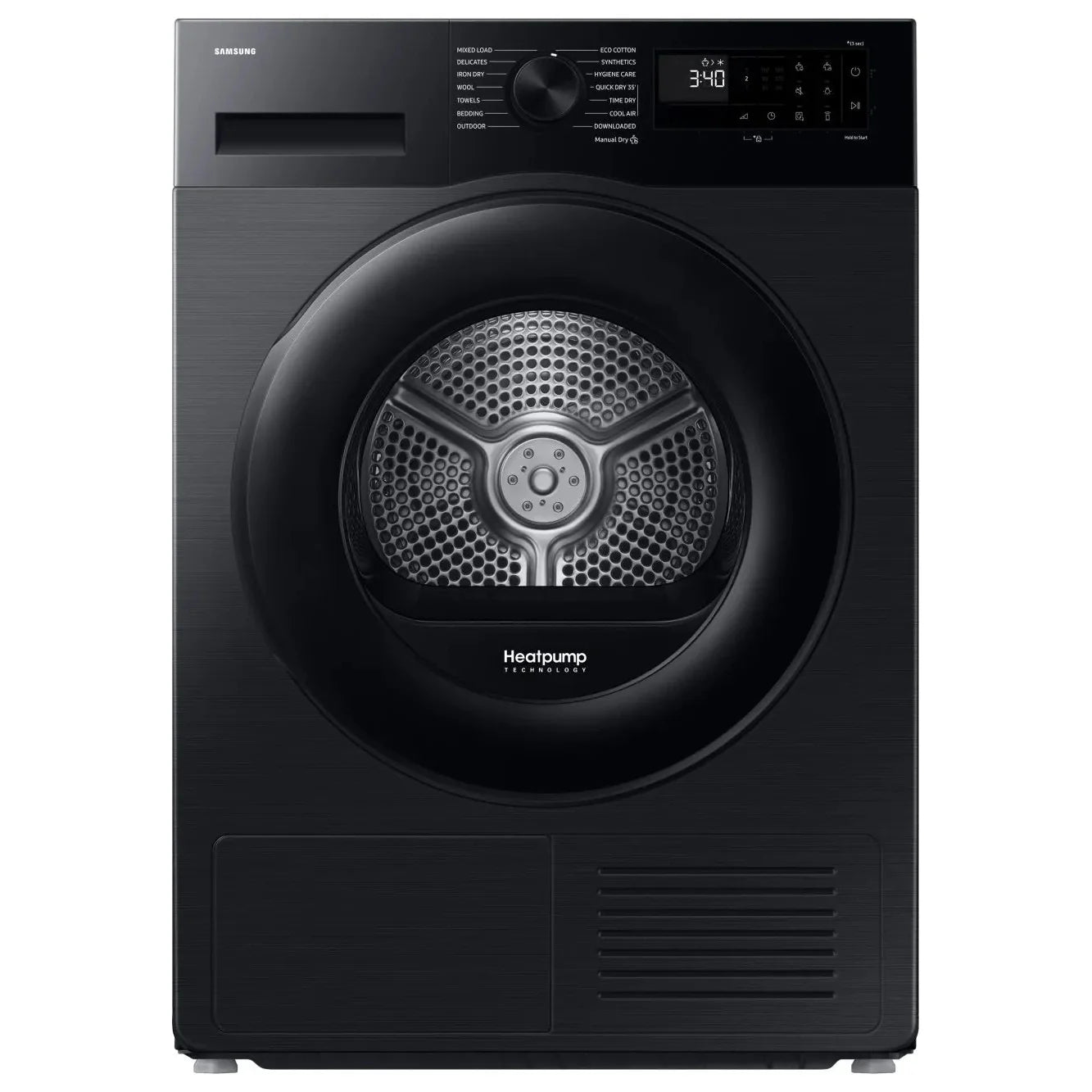 Samsung Series 5 AI Energy 9kg Heat Pump Tumble Dryer Black | DV90DG52A0ABEU Samsung