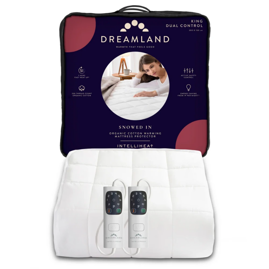 Dreamland Snowed In King Heated Mattress Protector with Dual Controls | 16889 — product image 3