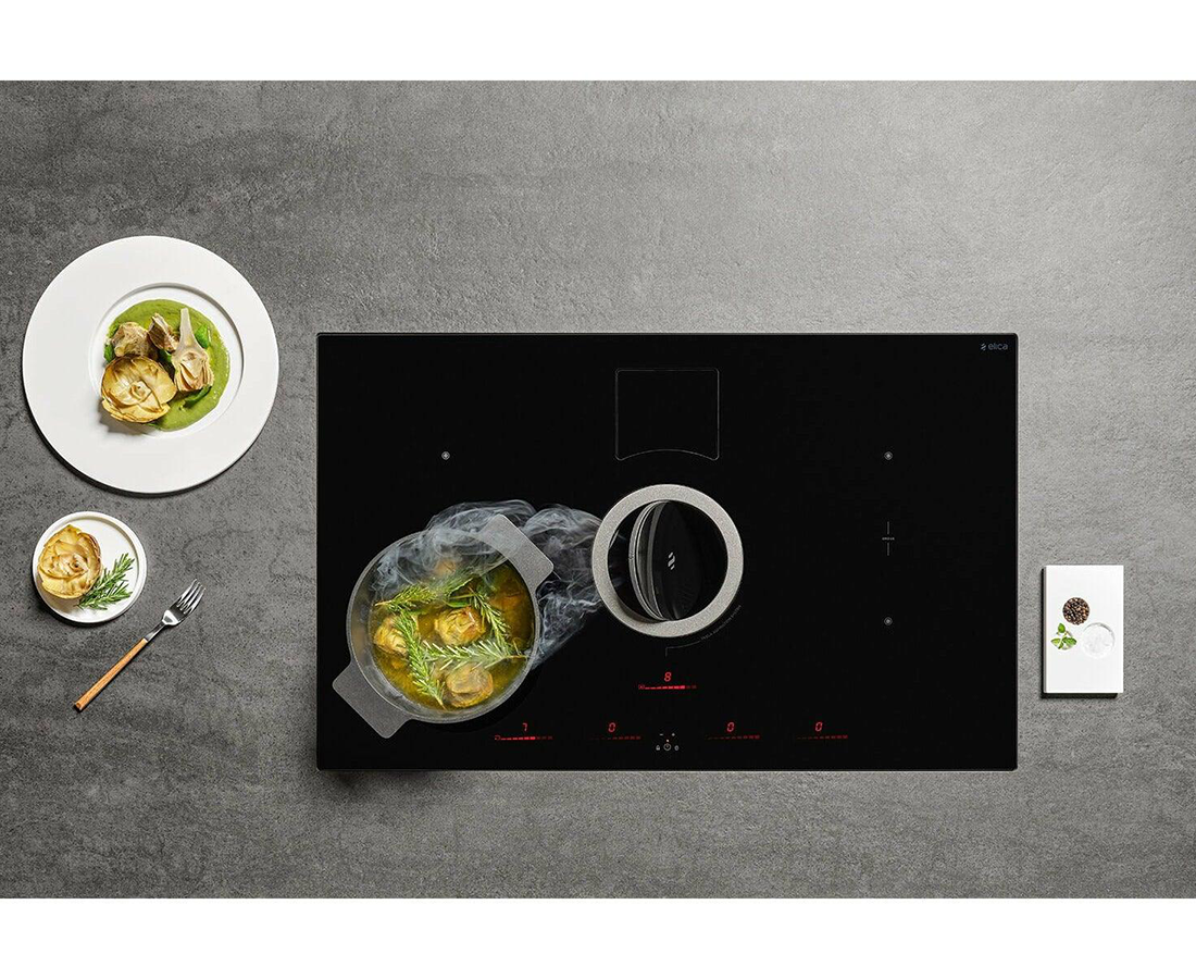 Elica NikolaTesla Switch 83cm Induction Extractor Hob - Recirculating | NIKOSWITCHRECYCLEBL — product image 4