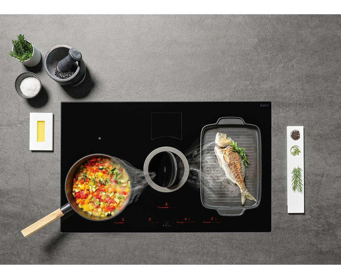 Elica NikolaTesla Switch 83cm Induction Extractor Hob - Recirculating | NIKOSWITCHRECYCLEBL — product image 2