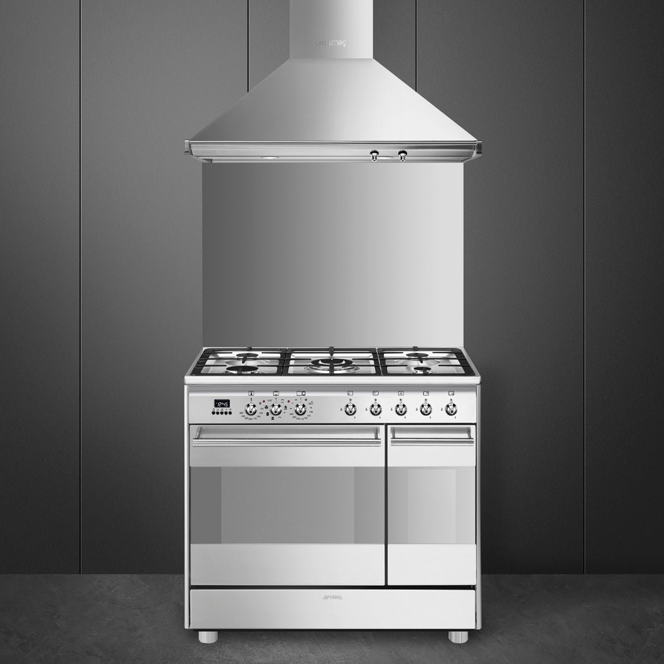 Smeg 90cm Dual-Fuel Cooker | SCB92MX8