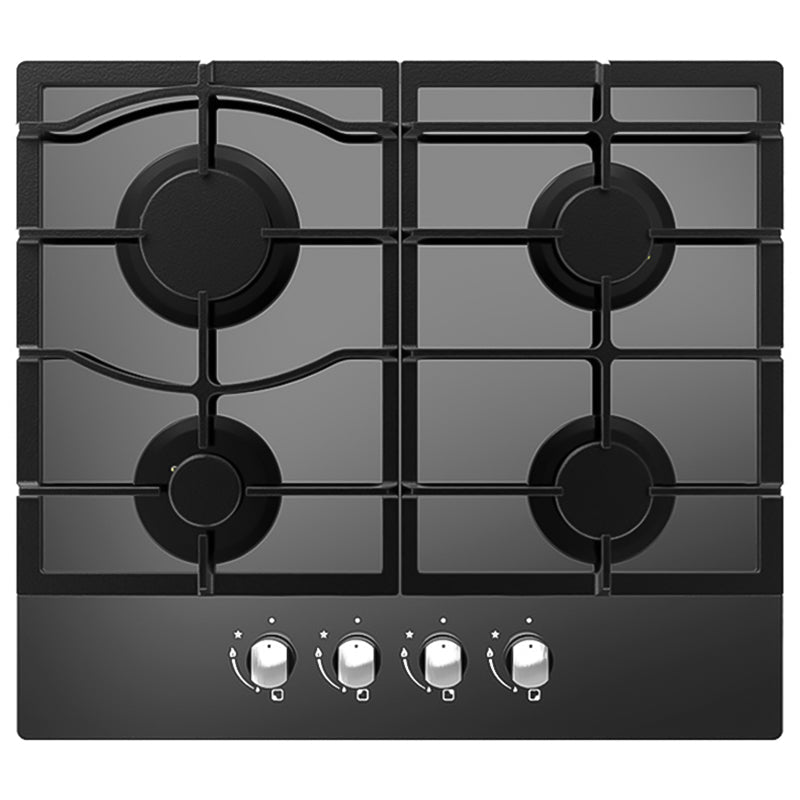Cata 60cm Four-Burner Gas-on-Glass Hob - Black | UBGOG601BK — product image