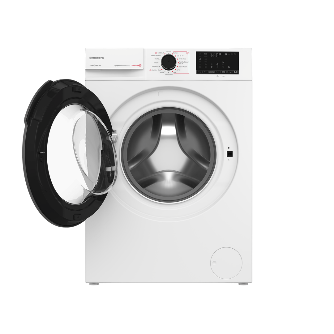 Blomberg 8kg 1400rpm Washing Machine with SpinSave White | LWA18461W Blomberg Washing Machine Euronics Ireland