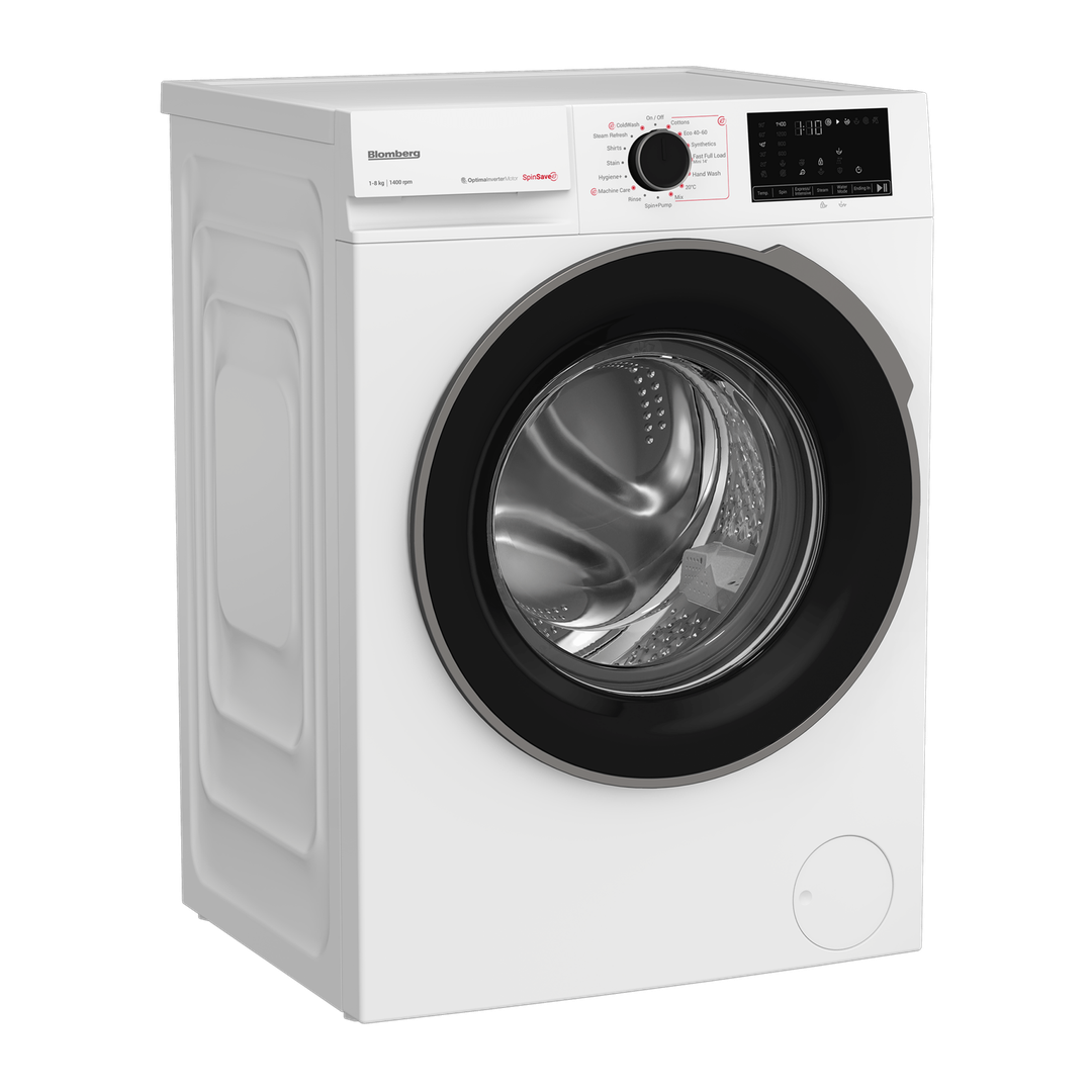 Blomberg 8kg 1400rpm Washing Machine with SpinSave White | LWA18461W Blomberg Washing Machine Euronics Ireland
