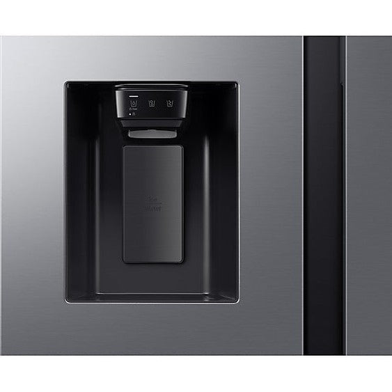 Samsung 640L Bespoke AI Series 6 Side-by-Side Fridge Freezer with SpaceMax, Silver | RS70F64KETEU Samsung American Fridge Freezer Tomo Burke Electrical