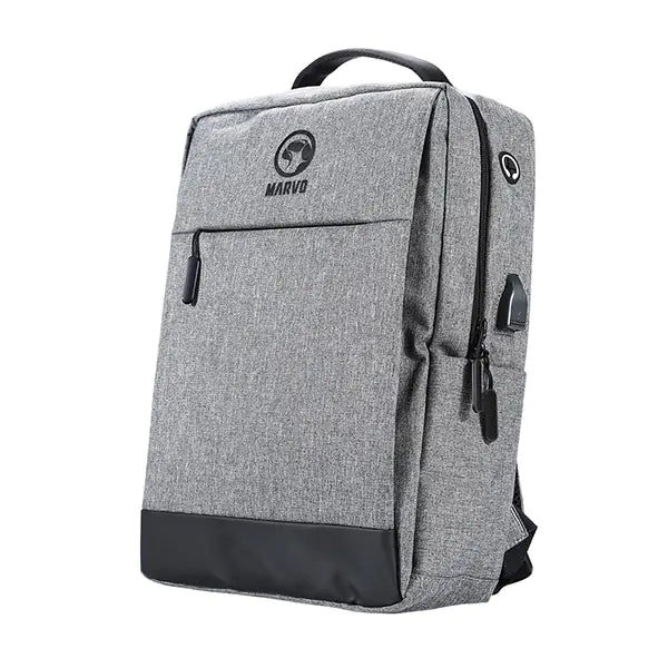 Marvo Scorpion Urbano 20 Black Waterproof 15.6 Inch Laptop Backpack with USB Charging Port (Grey) | 907450