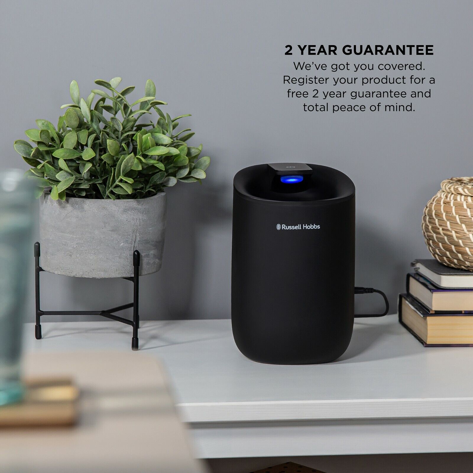 Russell Hobbs Mini Dehumidifier Black | RHDH1061B