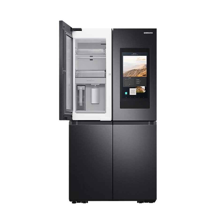Samsung Family Hub American Fridge Freezer with Beverage Center in Black | RF65A977FB1/EU Samsung
