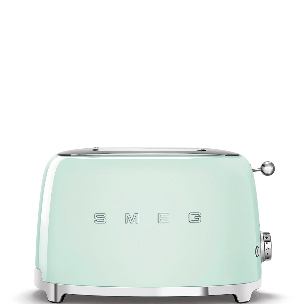 Smeg Retro 50's Style 2 Slice Toaster | Pastel Green | TSF01PGUK