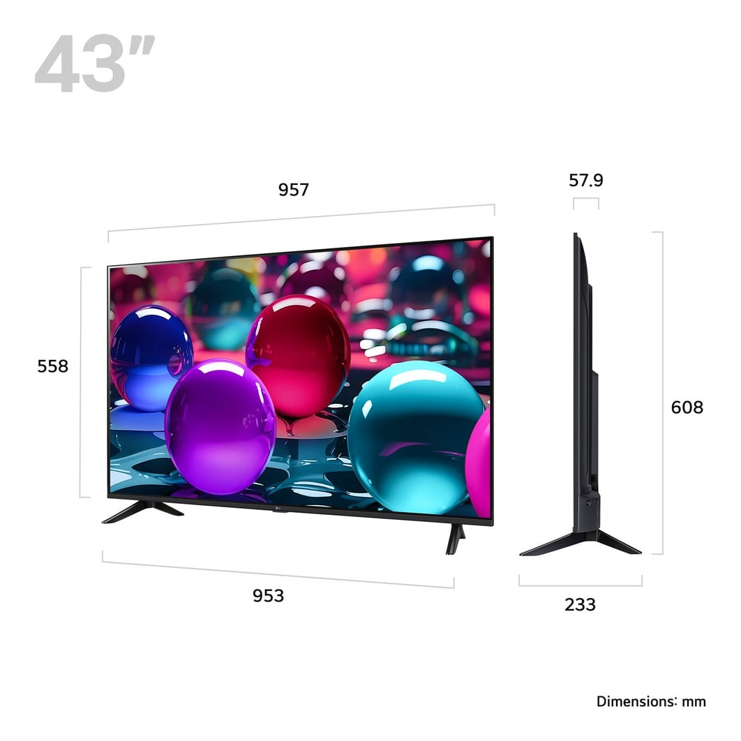 LG UA73 43" 4K UHD LED Smart TV | 43UA73006LA.AEKQ LG TV Euronics Ireland