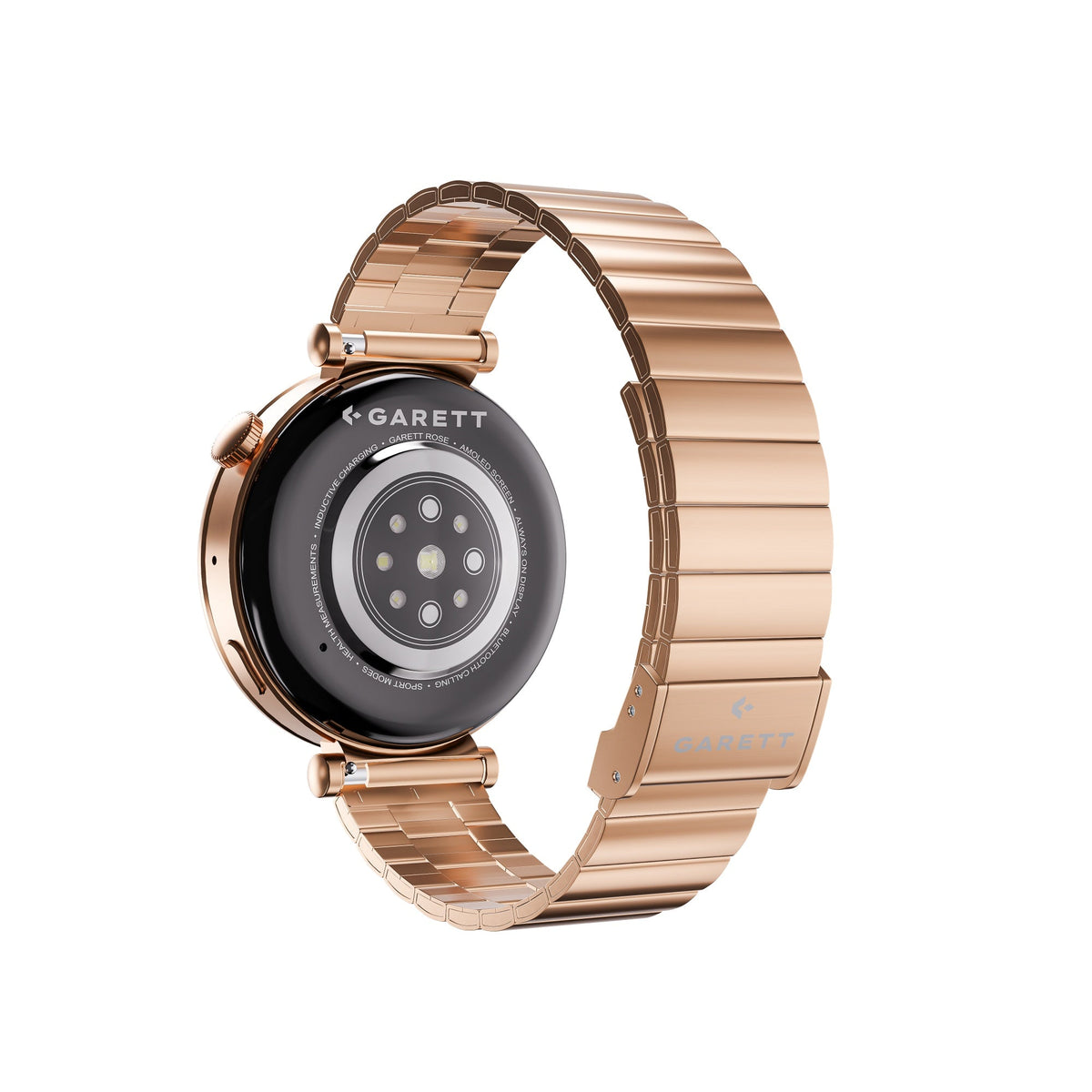 Garett Rose AMOLED Smartwatch - Rose Gold Steel | ROSE GOLD STEEL — product image 5