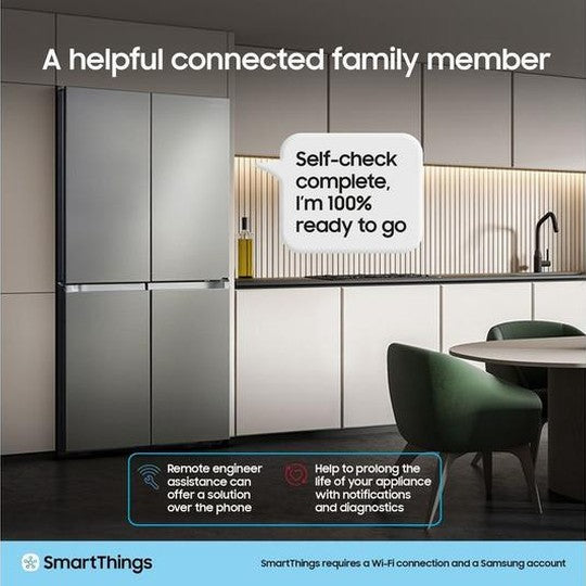 Samsung Family Hub with AI Vision Smart Fridge Freezer - Black | RF65DG9H0EB1EU Samsung American Fridge Freezer Euronics Ireland