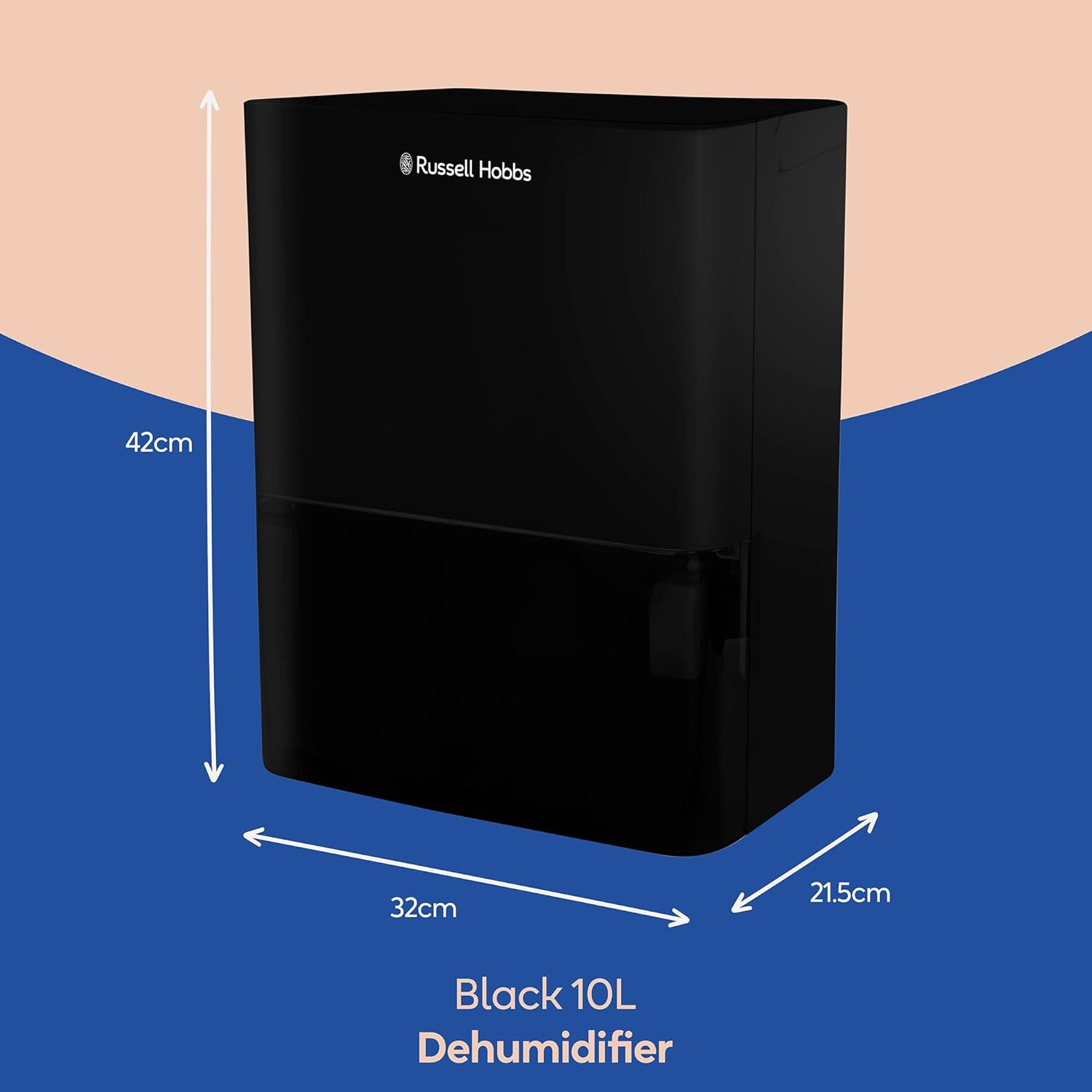 Russell Hobbs 10L Dehumidifier Black | RHDH1001B