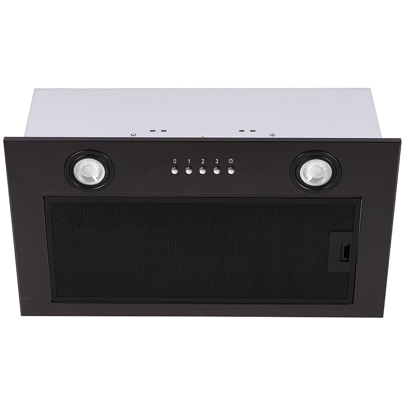 CDA 52cm Integrated Canopy Cooker Hood - Black | CCA52BL — product image