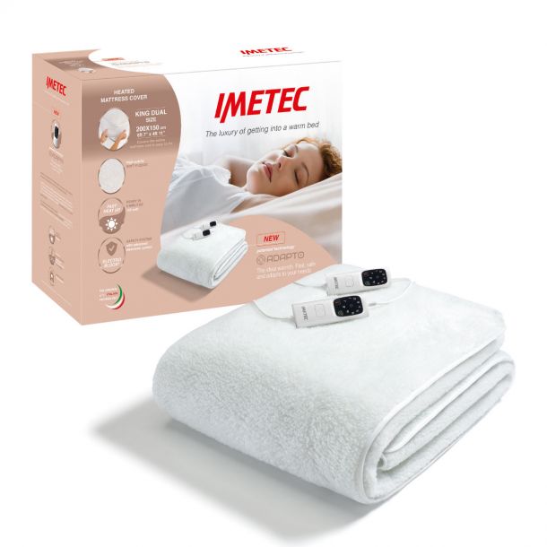 Imetec Adapto King Mattress Cover Dual Control Under Blanket | 16734