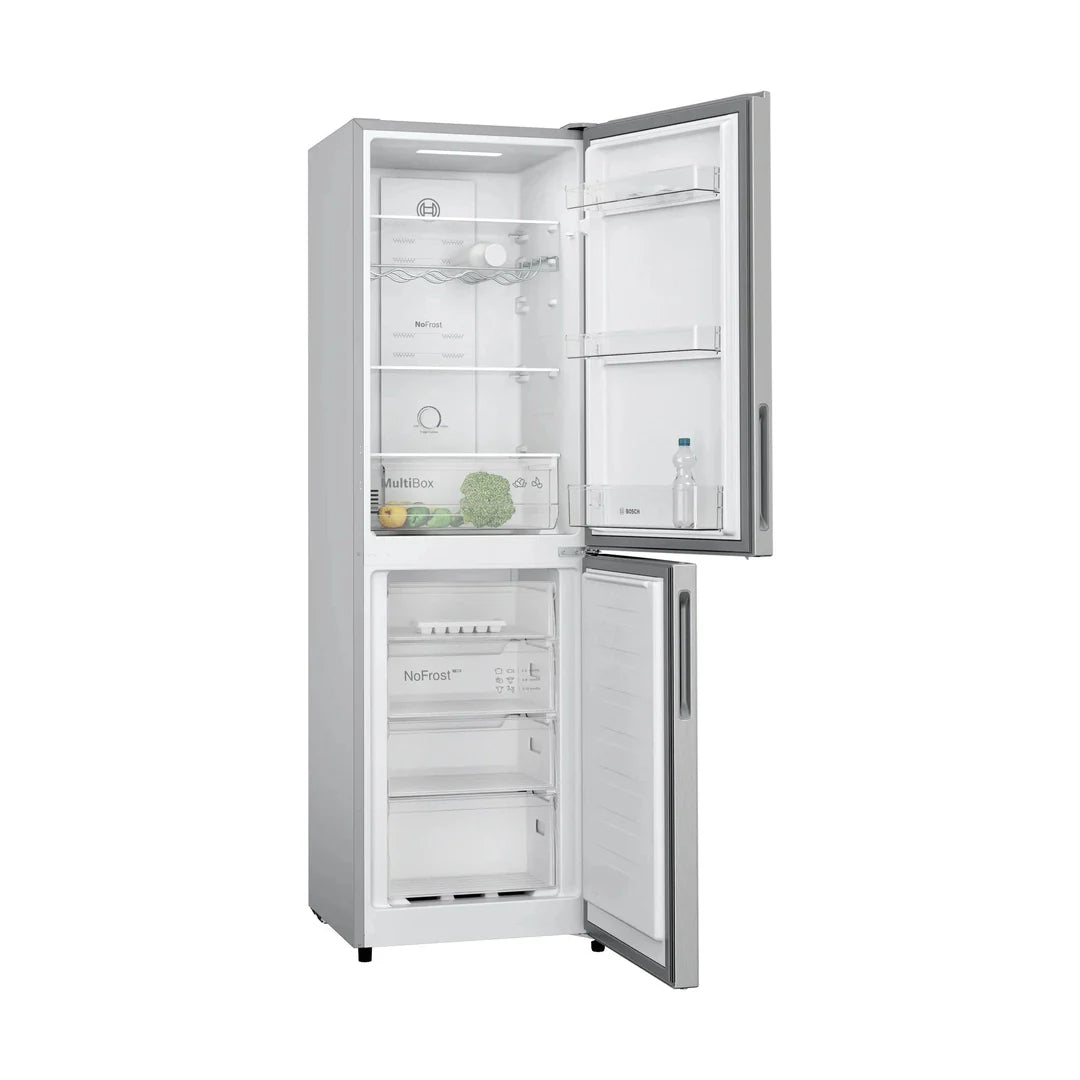 Bosch Series 2 Total No Frost Free-standing fridge-freezer Stainless Steel | KGN27NLEAG Bosch Euronics.ie