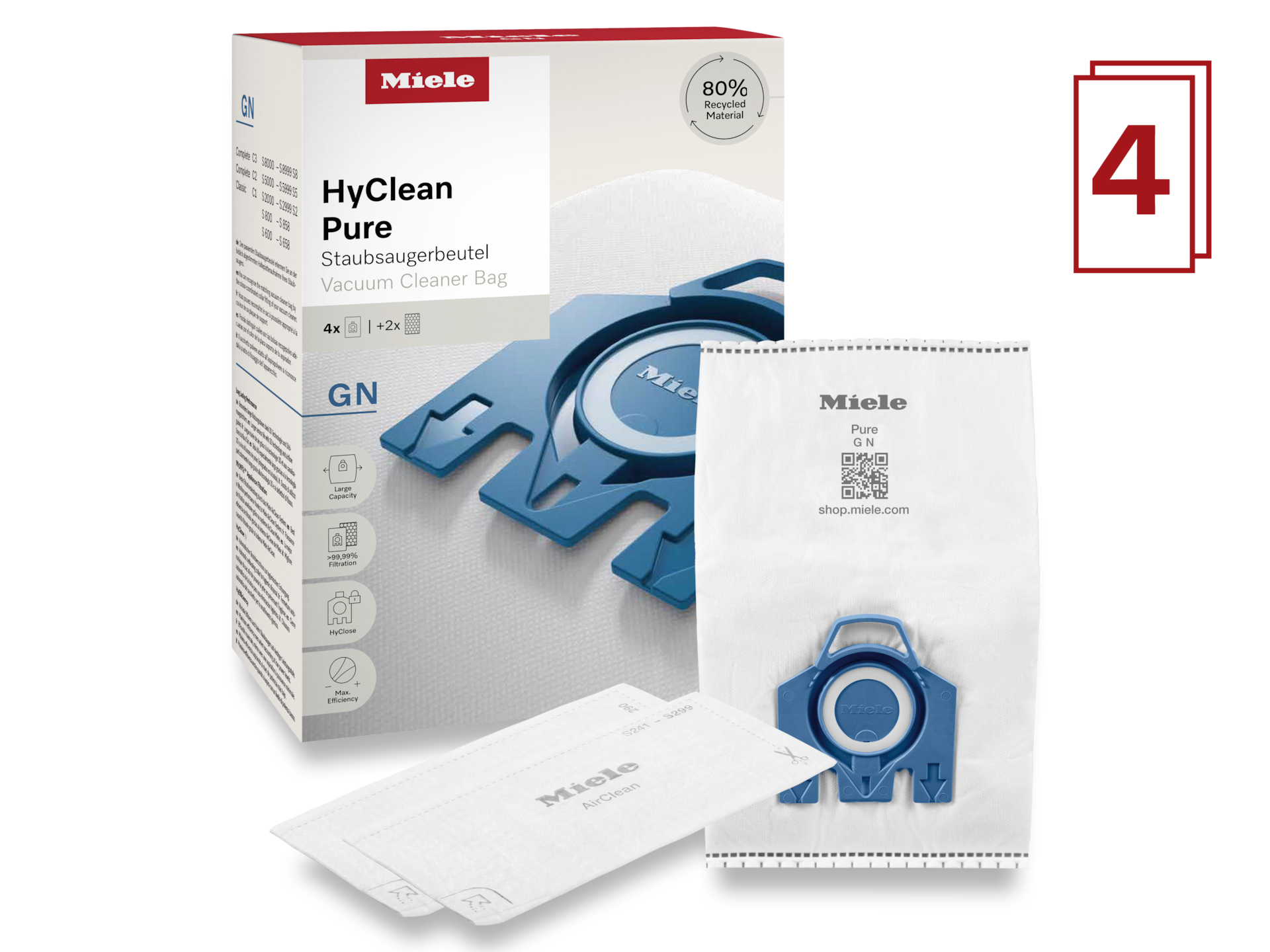 Miele HyClean Pure GN vacuum cleaner bag | 12421130 Miele Vacuum Accessories Tomo Burke Electrical