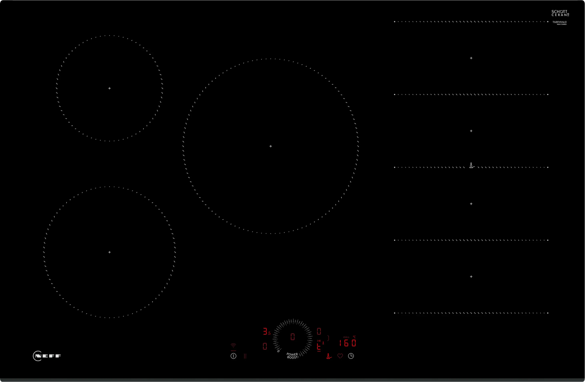 NEFF N 70 T68FHV4L0 80cm Flex Induction Hob in Black