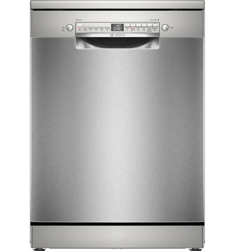 Bosch Series 2 free-standing dishwasher 60 cm Brushed steel anti-fingerprint | SMS2HVI67G Bosch Dishwasher Euronics Ireland