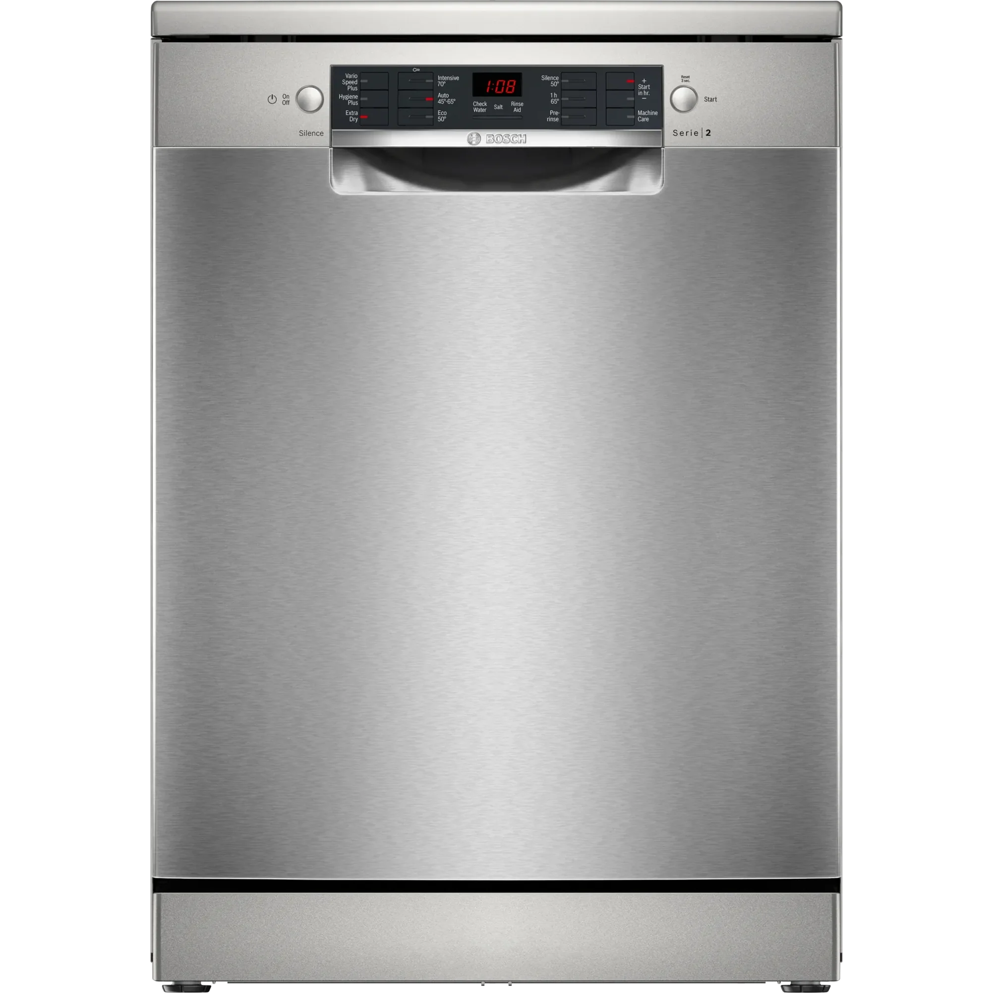 Bosch Series 2 free-standing dishwasher 60 cm Brushed steel anti-fingerprint | SMS26AI08G Bosch 