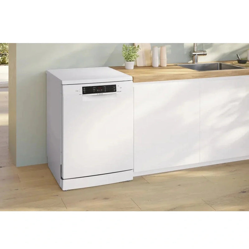 Bosch Series 2 free-standing dishwasher 60 cm White | SMS26AW08G Bosch Euronics.ie