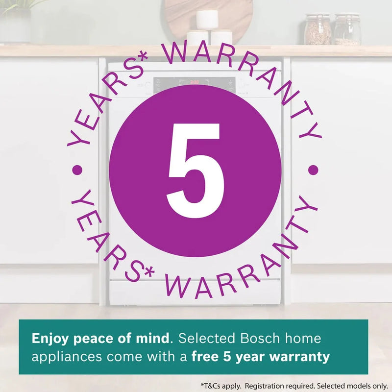Bosch Series 2 free-standing dishwasher 60 cm White | SMS26AW08G Bosch Euronics.ie