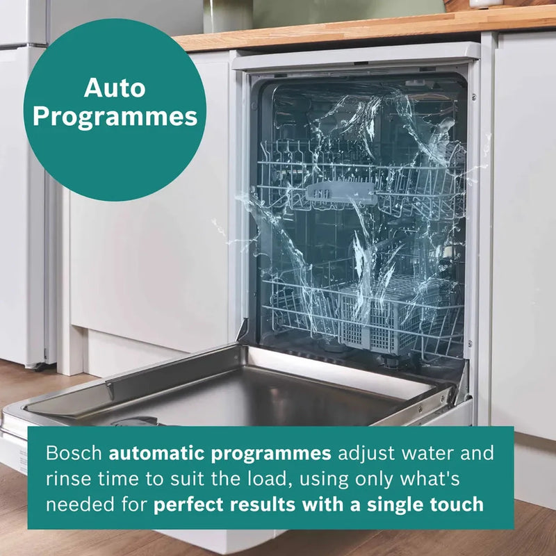 Bosch Series 2 free-standing dishwasher 60 cm Brushed steel anti-fingerprint | SMS26AI08G Bosch Euronics.ie