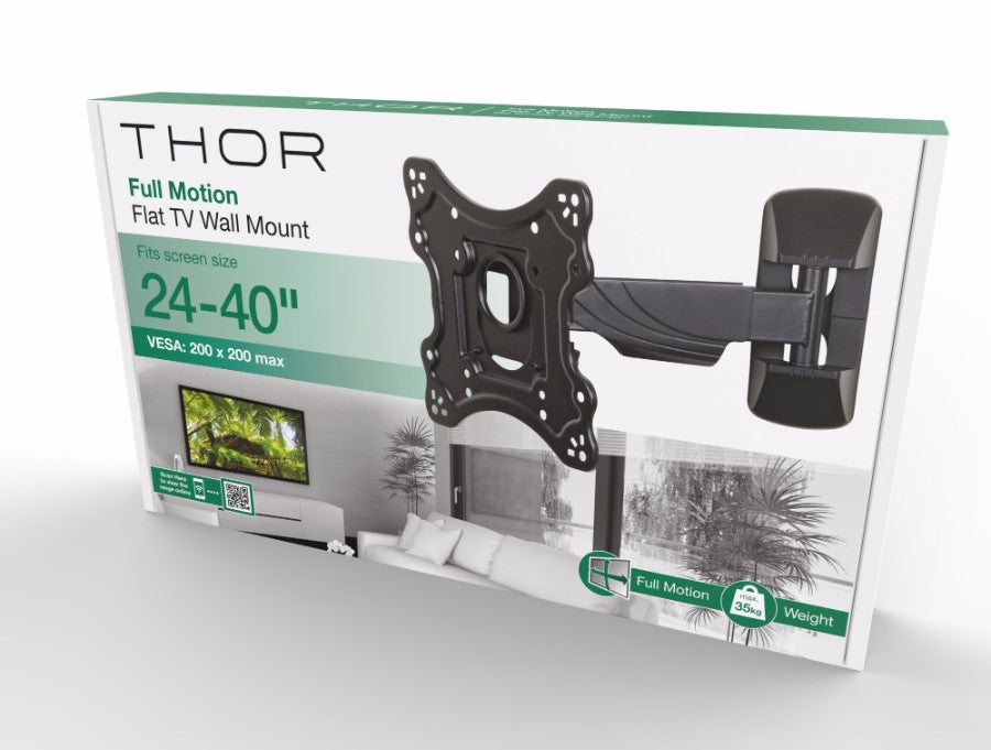 Thor Single Arm TV Wall Bracket 24”–43” | 28086