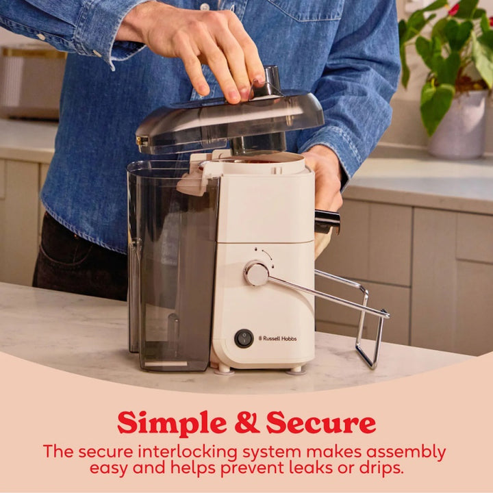 Russell Hobbs JuiceLuxe 400W Juicer - Stone | 28770 — product image 2