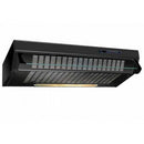 AIRSTREAM 60cm Traditional (Visor) Cooker Hood BLACK | AIRTVH60BLK