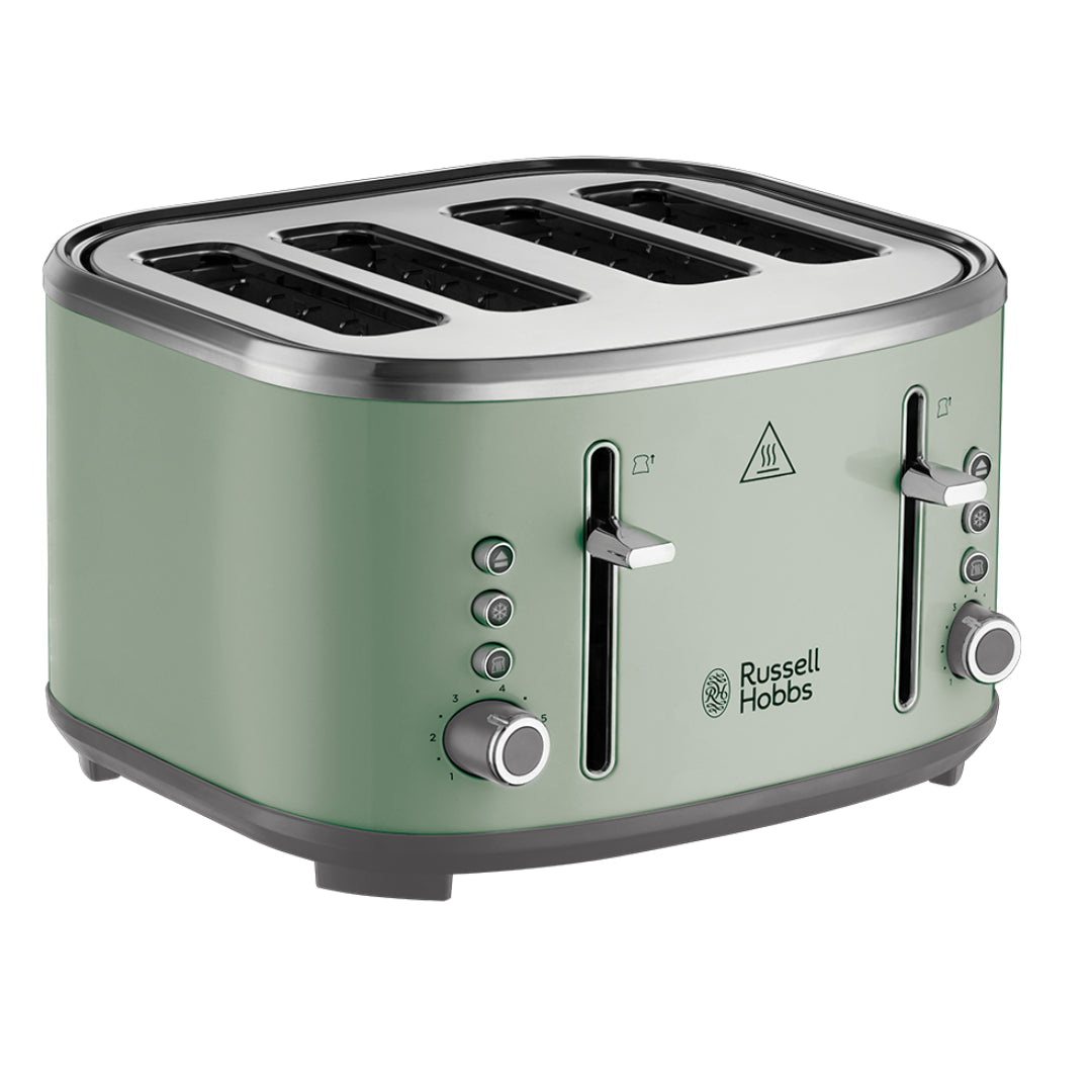 Russell Hobbs Stylevia 4 Slice Toaster | Sage Green | 26294
