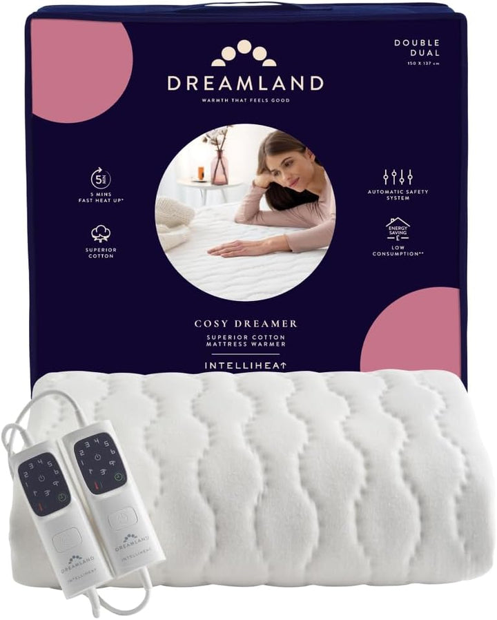 Dreamland Cosy Dreamer Double Dual-Control Cotton Underblanket | 16995D — product image