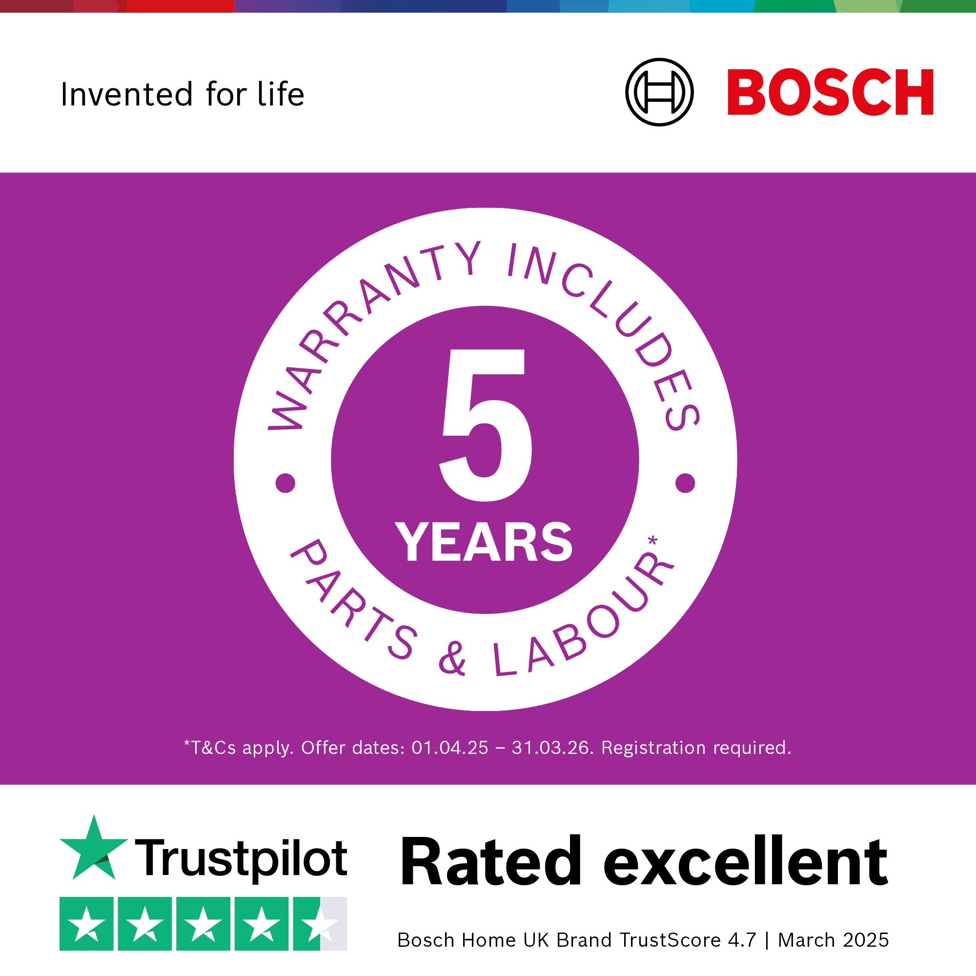Bosch Series 2 260L Built-In Fridge Freezer | KIN86NSE0G