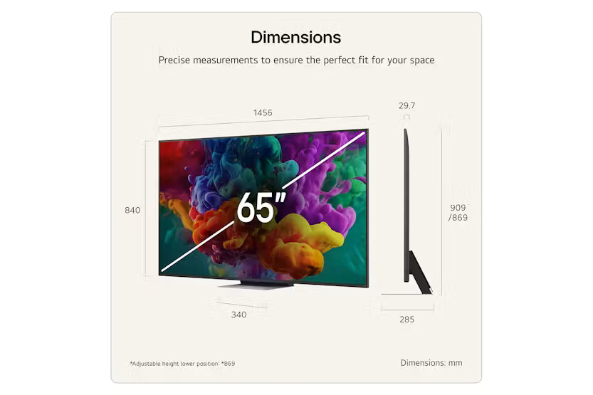 LG QNED evo QNED86 65-inch 4K Mini LED Smart TV | 65QNED86B6B.AEI — product image 2