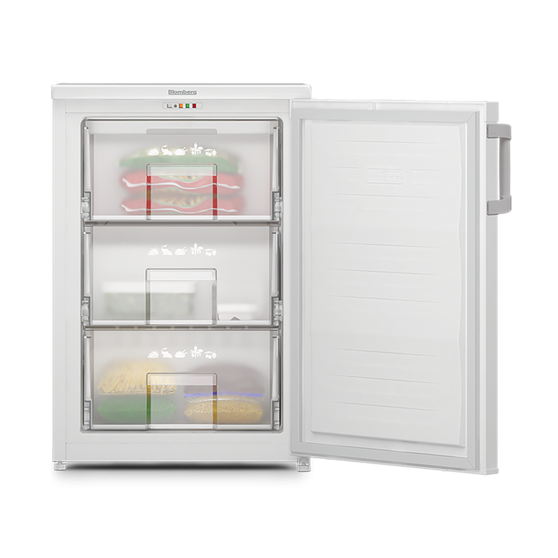 Blomberg Frost Free Under Counter Freezer White | FNE154P Blomberg Under Counter Fridge Euronics Ireland