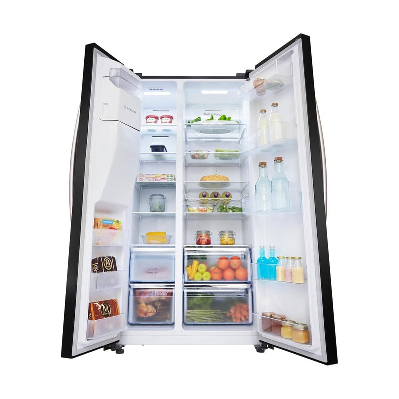 Hisense Freestanding Side by Side Fridge Freezer | RS694N4IBE Hisense American Fridge Freezer Euronics Ireland